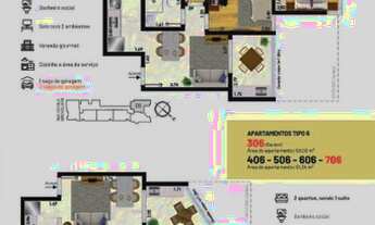 Imagem 6: Cobertura com 2 quartos à venda, 109 m² por R$ 441.000 - Santa Catarina - Juiz de Fora/MG