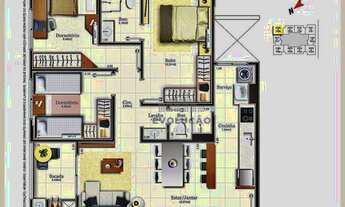 Imagem 2: Apto 03 Quartos, 01 Suíte, 01 Vaga - Capoeiras - Santa Catarina
