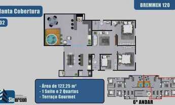 Imagem 5: COBERTURA no COSTA E SILVA com 3 quartos para VENDA, 121 m²