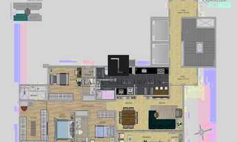 Imagem 4: Apartamento na Avenida do Contorno com 130,94 m²; com sala para 2 ambientes, varanda, 4 qu