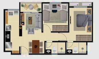 Imagem 5: Apartamento para venda tem 53 metros quadrados com 2 quartos em Mondubim - Fortaleza - CE