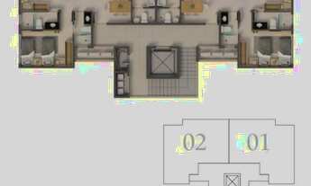 Imagem 4: Apartamento com 3 dormitórios à venda, 75 m² por R$ 780.500,00 - Praia Do Japão - Aquiraz