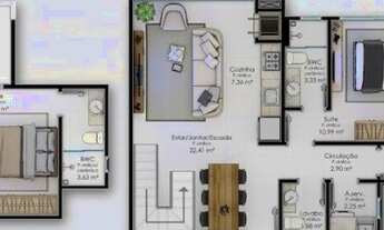 Imagem 2: Apartamento 3 suítes, 106m², Ingleses-SC
