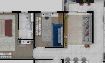 Imagem 2: Apartamento com 2 dormitórios à venda, 62 m² por R$ 570.000,00 - Jardim - Santo André/SP