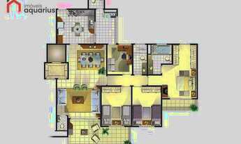 Imagem 2: Apartamento com 4 dormitórios à venda, 153 m² por R$ 1.200.000,00 - Jardim Aquarius - São