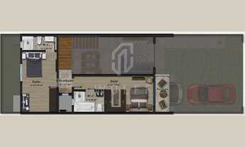 Imagem 7: JD1046 - Sobrado Geminado com Fachada Moderna em Balneário Piçarras/SC