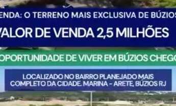 Imagem: Terreno dos sonhos em Búzios