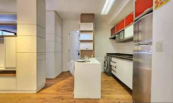 Imagem 6: Apartamento studio muito bem mobiliado, ar condicionado e máquina de lavar, no Centro de C