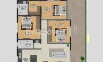 Imagem 3: Área privativa 3 quartos c/ suíte, closet e 2 vagas à venda no Nazia - Vespasiano!