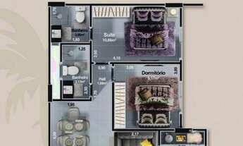 Imagem 3: Apartamento Centro com 2 dormitórios à beira mar - Itanhaém SP