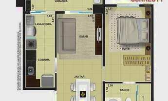 Imagem: Apartamento com 1 dormitório à venda