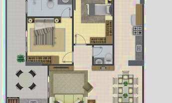 Imagem 3: Apartamento com 2 dormitórios à venda, 96 m² por R$ 438.000,00 - Aviação - Praia Grande/SP