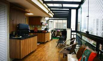 Imagem 4: Garden luxuoso em andar alto, com vista mar, varanda com churrasqueira e jacuzzi. Verdadei