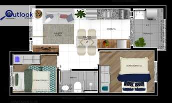 Imagem 2: Apartamento à venda, 39 m² por R$ 252.000,00 - Centro - Diadema/SP