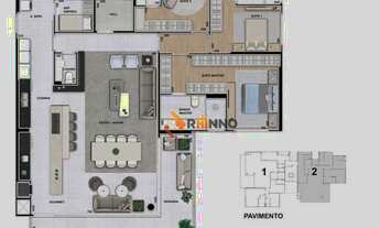 Imagem 2: Apartamento 3 suítes 3 vagas, 228 m² no bairro Ahú