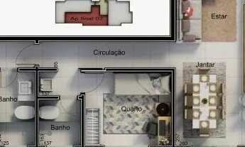 Imagem 3: Apartamento à venda, 2 quartos, 1 suíte, 2 vagas, Santa Mônica - Uberlândia/MG