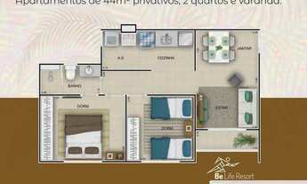 Imagem 3: Imóvel para venda tem 46 metros quadrados com 2 quartos em Miritíua - São José de Ribamar