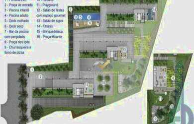 Imagem 4: Apartamento com 3 dormitórios para alugar, 59 m² por R$ 1.900,00/mês - Vila Eldízia - Sant