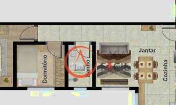 Imagem 2: Cobertura com 2 dormitórios à venda, 86 m² por R$ 414.000 - Jardim Utinga - Santo André/SP