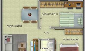 Imagem 7: Apartamento à venda, 51 m² por R$ 234.970,00 - Centro/ Guarani - Novo Hamburgo/RS