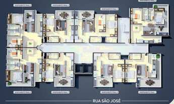 Imagem 3: Apartamento para venda com 65 metros quadrados com 2 quartos em Caiçara - Praia Grande - S