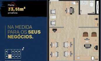 Imagem 4: Sala à venda, 34 m² por R$ 362.320 - Ecoville - Curitiba/PR