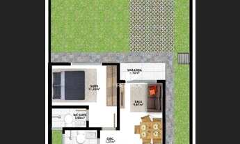 Imagem 2: Casas com 2 dormitórios à venda, 54 m² por R$ 265.000 - Plano Diretor Sul - Palmas/TO