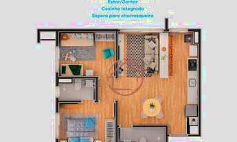 Imagem 7: Apartamento com 2 dormitórios à venda, 51 m² por R$ 250.000 - Jardim Itu Sabará - Porto Al