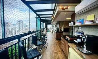 Imagem 2: Garden luxuoso em andar alto, com vista mar, varanda com churrasqueira e jacuzzi. Verdadei