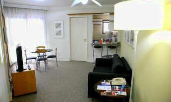 Imagem 3: Flat com Excelente localização no Paraíso, 1 Suíte Escritório 02 Vagas 60m², No Pool