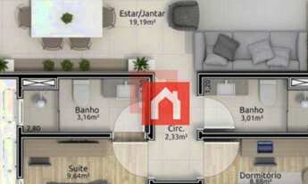 Imagem 2: Apartamento com 2 dormitórios à venda, 64 m² por R$ 720.588,54 - Piratini - Gramado/RS