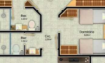 Imagem 2: Apartamento com 3 dormitórios à venda, 81 m² - Paes Leme - Imbituba/SC