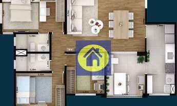 Imagem 6: Apartamento com 3 dormitórios à venda, 83 m² por R$ 580.000,00 - Jardim Ana Maria - Jundia