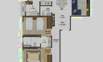 Imagem 3: Apartamento à venda, 103 m² por R$ 580.000,00 - Gravatá - Navegantes/SC