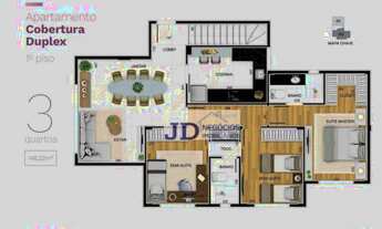 Imagem 7: Cobertura com 2 quartos à venda, 131 m² por R$ 1.200.000 - Buritis - Belo Horizonte/MG