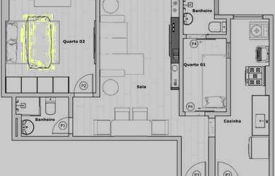 Imagem 2: Apartamento com 2 dormitórios à venda, 59 m² por R$ 185.000,00 - Tanque - Rio de Janeiro/R