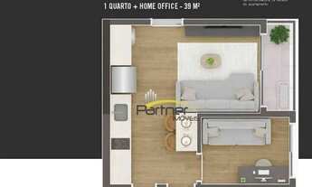 Imagem 2: Apartamento com 2 dormitórios à venda, 50 m² por R$ 616.249,00 - Centro - Curitiba/PR