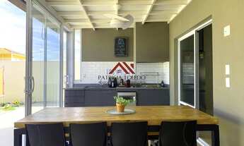 Imagem 7: Casa em Paulinia - Betel - Condominio Porto Alegre com 3 suites, ambientes integrados e ár