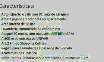 Imagem 5: Flat com 1 dormitório para alugar, 38 m² - Urbanova - São José dos Campos/SP
