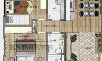 Imagem 4: Apartamento para Venda em Suzano, Caxangá, 2 dormitórios, 1 banheiro, 1 vaga