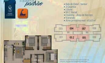 Imagem 6: L004 apartamento a venda de 3 quartos no alto do calhau