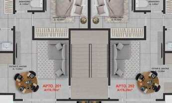 Imagem 4: Apartamento com 2 dormitórios à venda, 69 m² por R$ 410.000,00 - Tabuleiro - Barra Velha/S