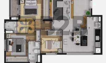 Imagem 4: Apartamento para Venda em Bauru, Jardim Auri Verde, 3 dormitórios, 1 suíte, 2 banheiros, 1