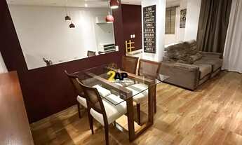 Imagem 3: Apartamento de 2 quartos com 1 suíte, 2 Banheiros, 3 salas, 1 vaga mobiliado c/ eletrodomé