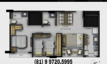 Imagem 2: MS Apartamento com 2 dormitórios