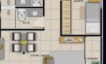 Imagem 3: Apartamento nascente de 3 Quartos com suíte e Varanda