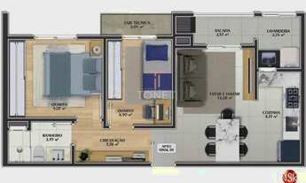 Imagem 2: Apartamento com 2 dormitórios à venda a partir de R$ 436.127 - Anita Garibaldi - Joinville