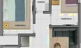 Imagem 4: Apartamento para Venda em São Paulo, Artur Alvim, 2 dormitórios, 1 banheiro, 1 vaga