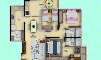 Imagem 5: Apartamento para venda tem 92 metros quadrados com 3 quartos em Santa Mônica - Uberlândia