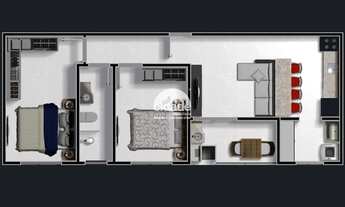 Imagem 6: Apartamento à venda, 2 quartos, 1 vaga, Coqueiral - Cascavel/Pr